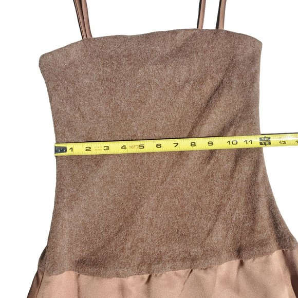 Vintage Jim Hjelm Occasions Tan/Brown Evening Gown with Cardigan Size 4 - Picture 11 of 16